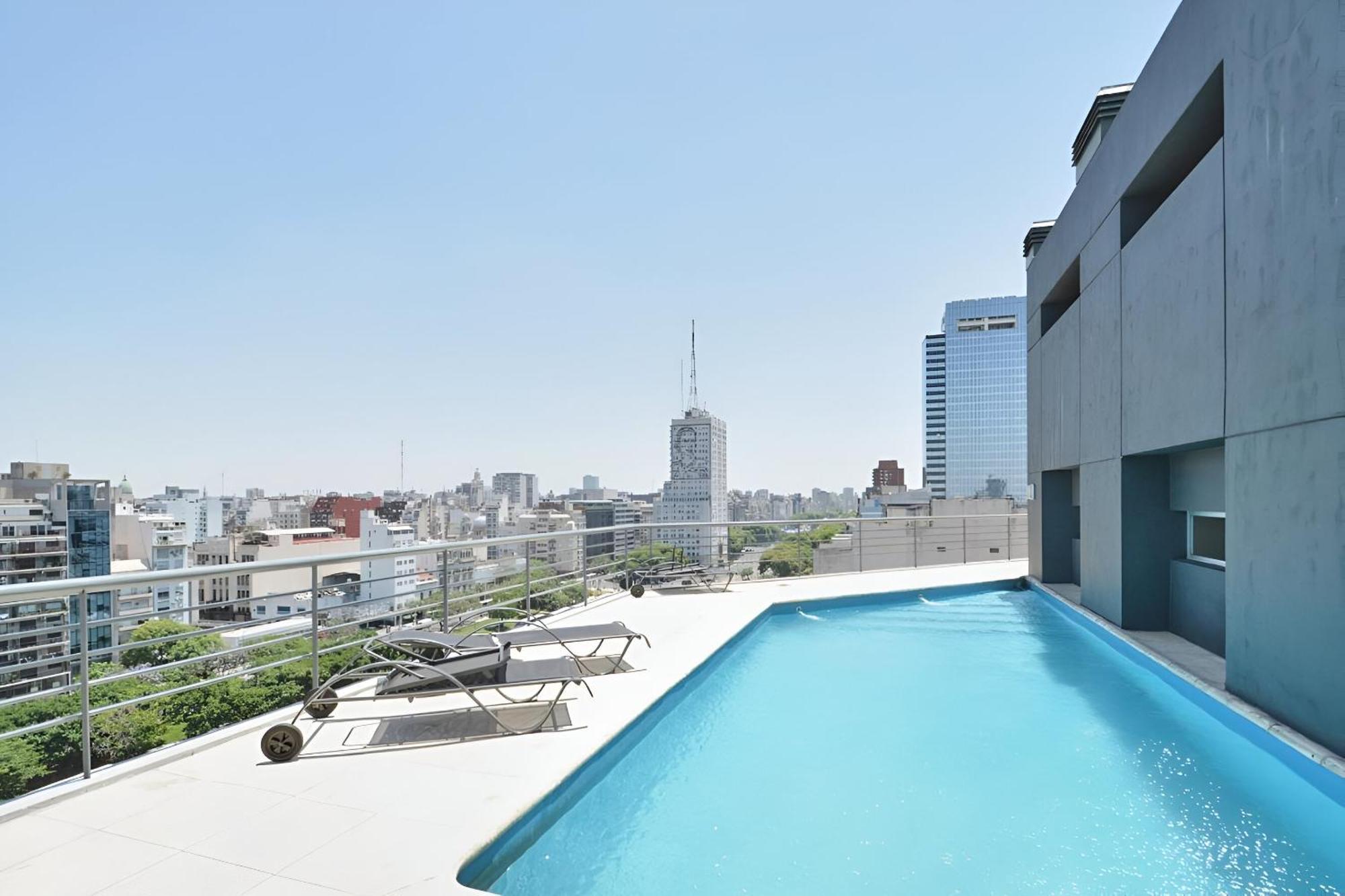 Apart 1013 Con Piscina Gimnasio Laundry Y Seguridad 24 Hs Buenos Aires Kültér fotó