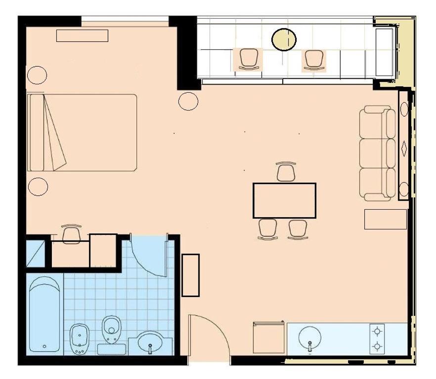 Apart 1013 Con Piscina Gimnasio Laundry Y Seguridad 24 Hs Buenos Aires Kültér fotó